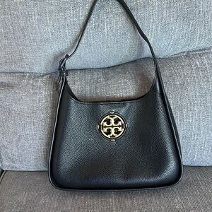 Beautiful Tory Burch Black Miller Convertible Small Hobo Bag 👛